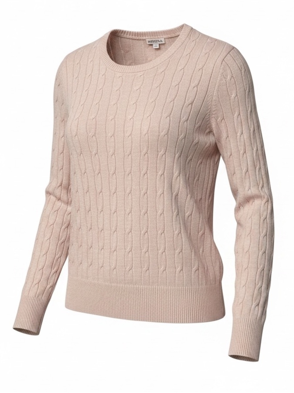 Merona Women’s Light Pink Cable Knit Sweater